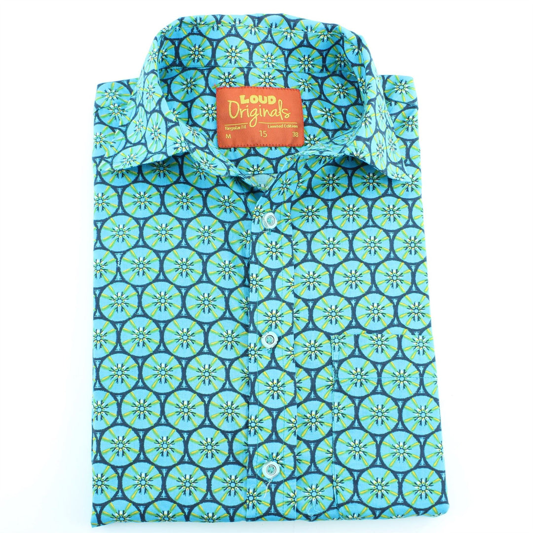 Regular Fit Short Sleeve Shirt - Kiwi Fruit