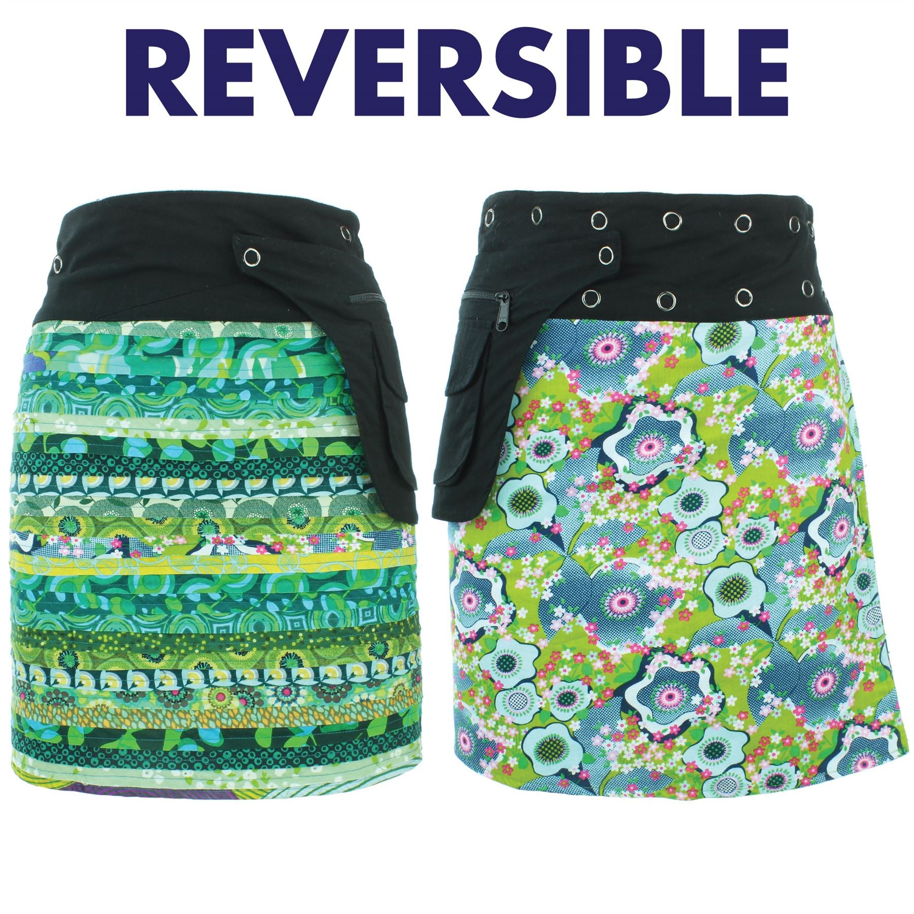 Jupe pression reversible best sale