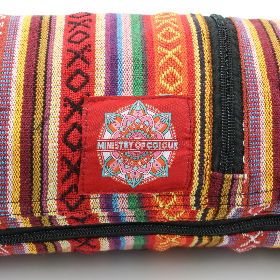 Cotton Canvas Yoga Mat Bag - Blood Orange