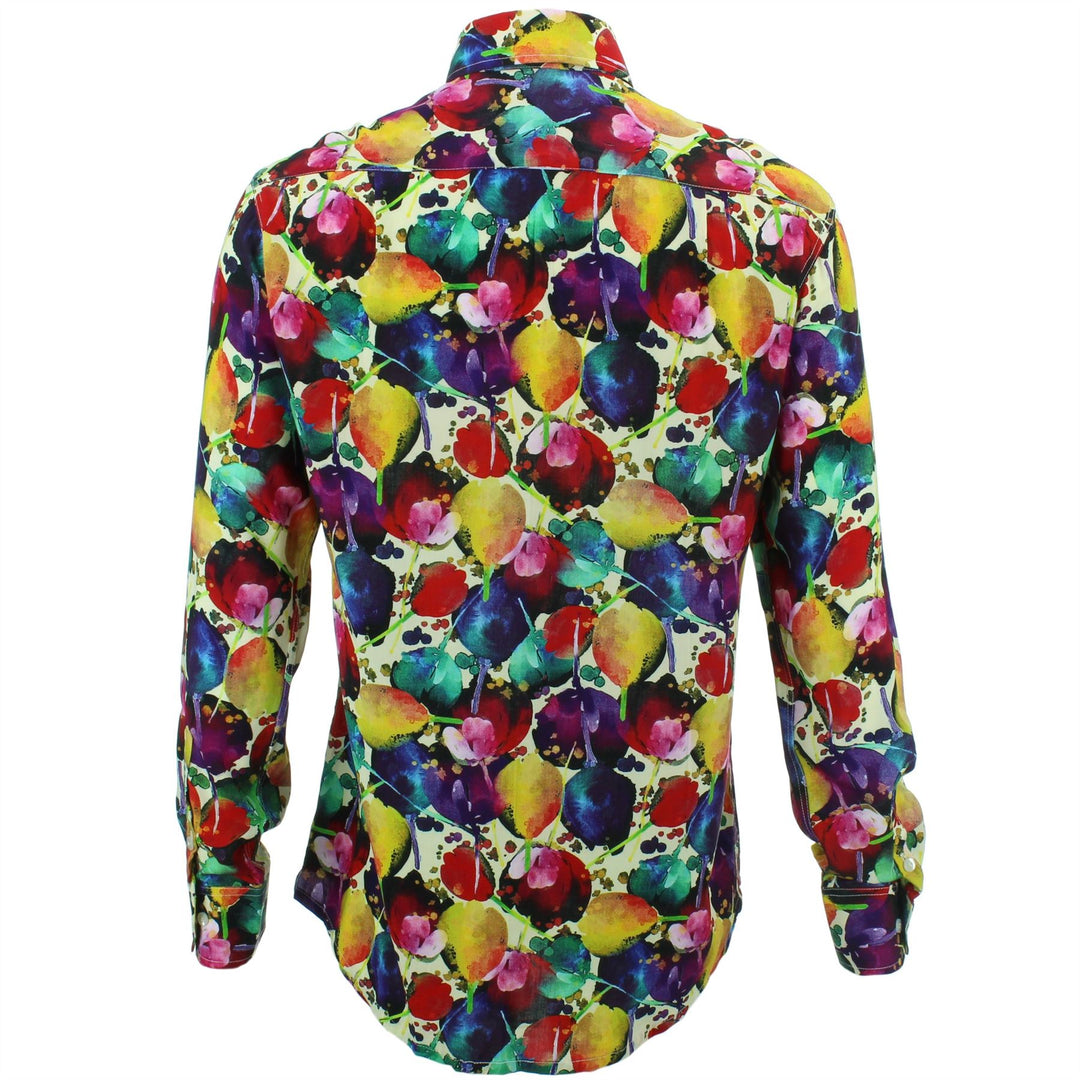 Regular Fit Long Sleeve Shirt - Tulips