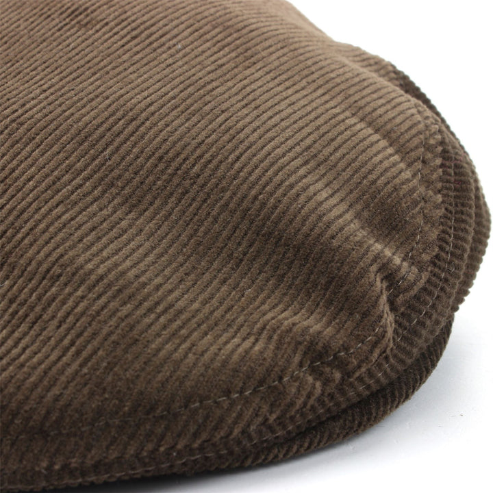 Corduroy Flat Cap - Brown