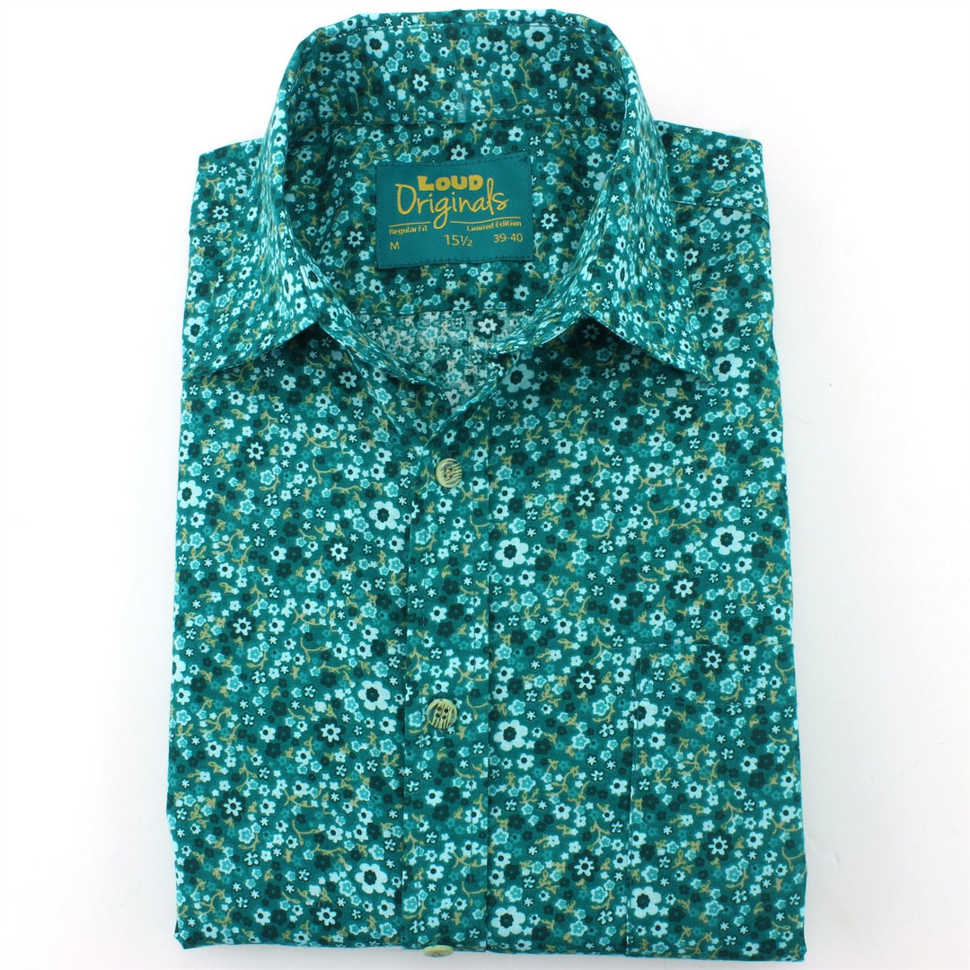 Slim Fit Short Sleeve Shirt - Ditzy Floral