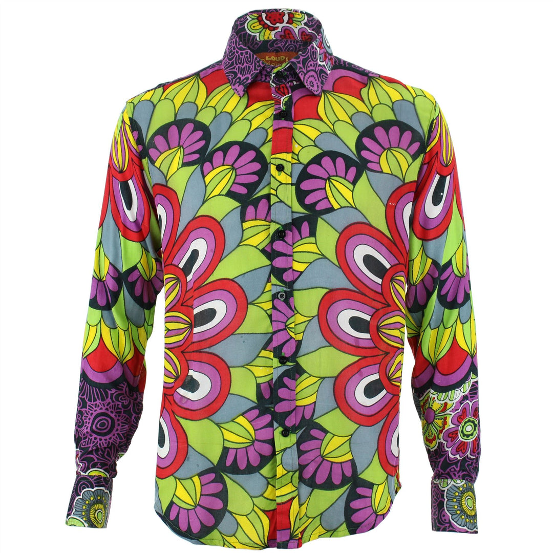 Regular Fit Long Sleeve Shirt - Carnival Mandala