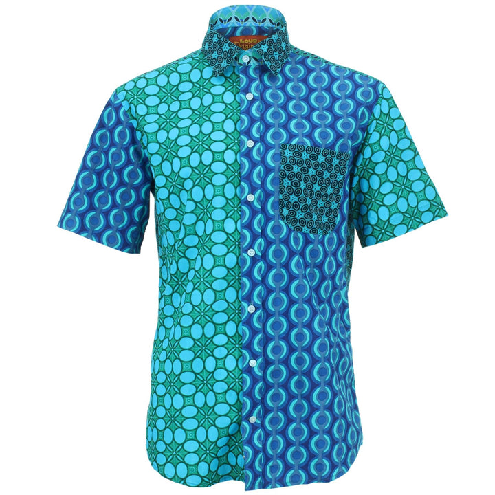 Regular Fit Short Sleeve Shirt - Random Mixed Panel