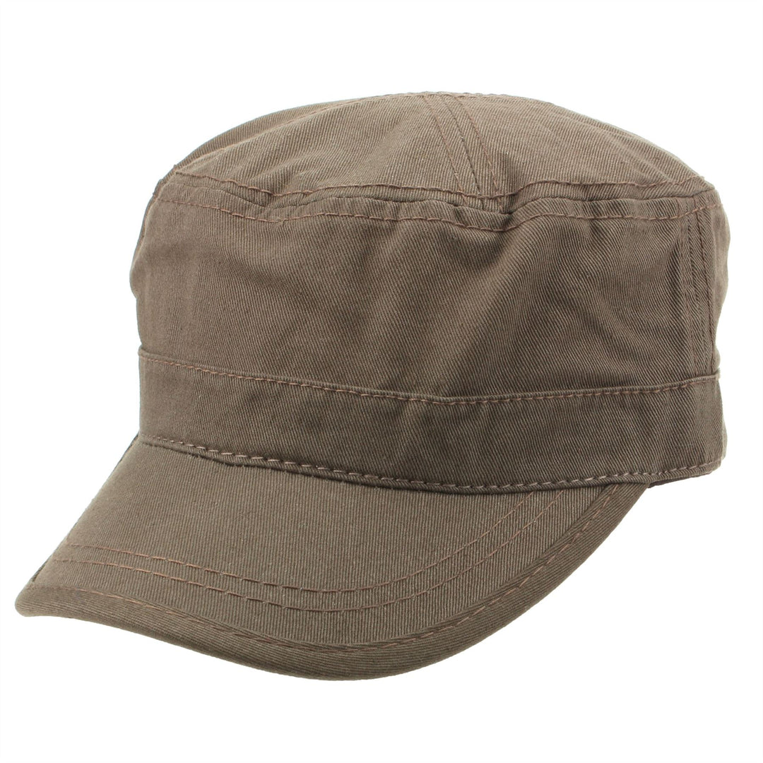 Military Cap - Brown