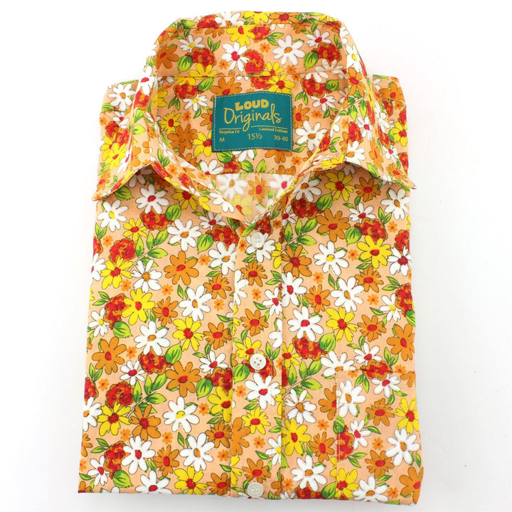 Regular Fit Short Sleeve Shirt - Daisies