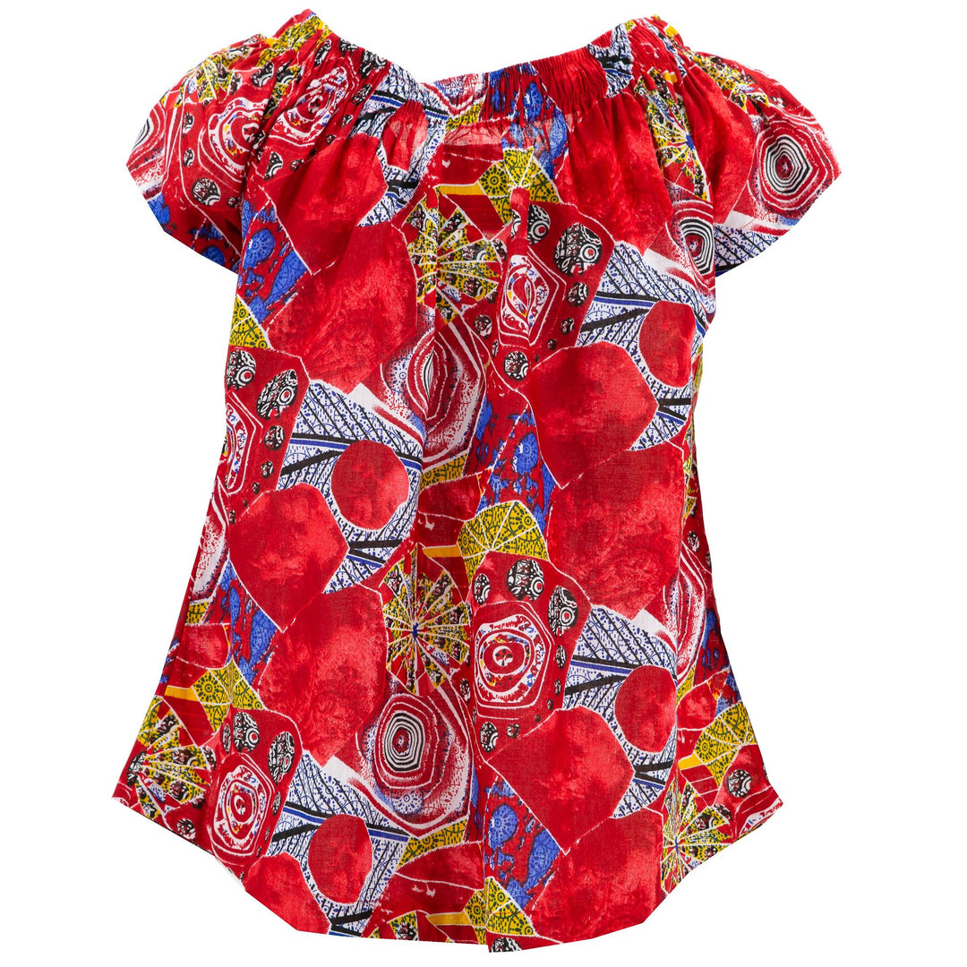 Off The Shoulder Summer Top - Red Shock