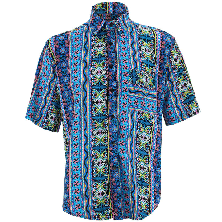 Regular Fit Short Sleeve Shirt - Geomaztec