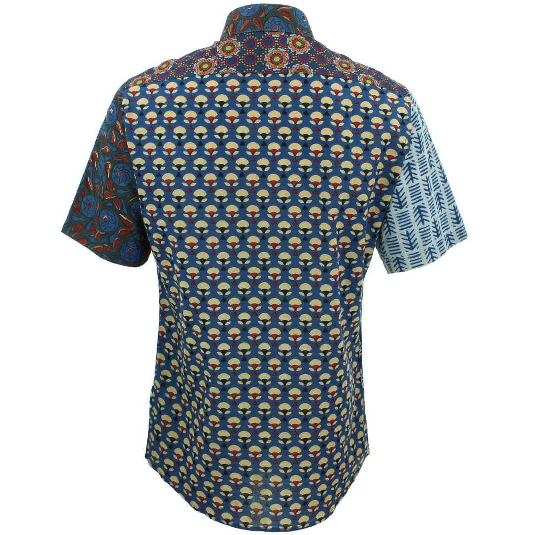 Tailored Fit Short Sleeve Shirt - Random Mixed Panel