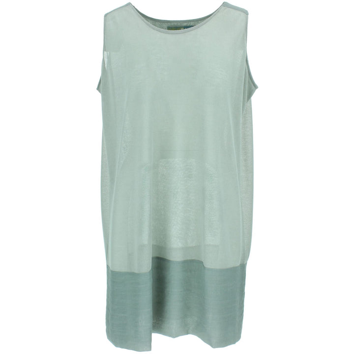 Sleeveless Shift Dress - Sea Green