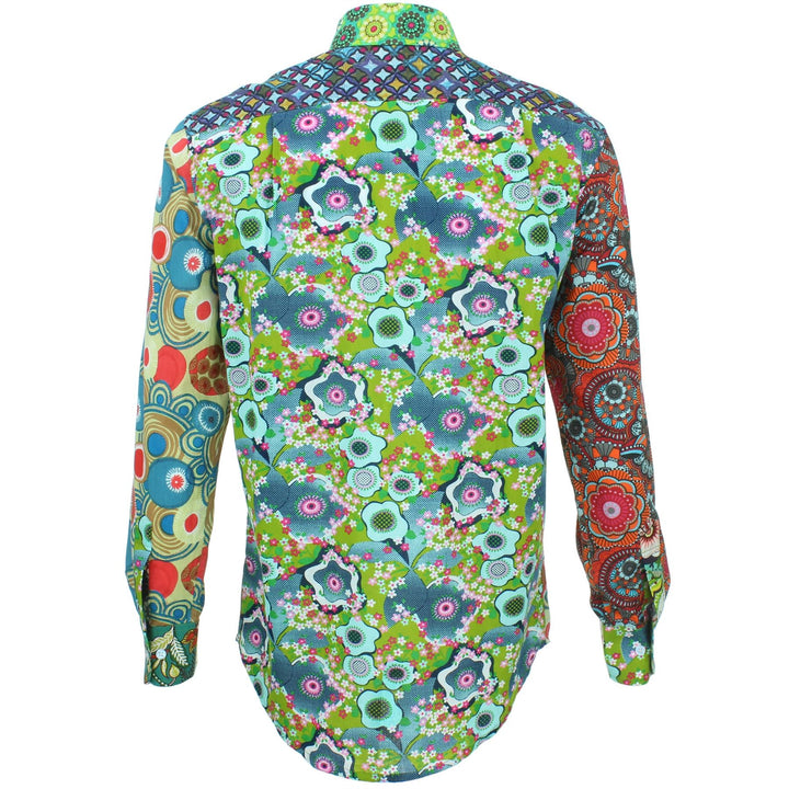 Regular Fit Long Sleeve Shirt - Random Mixed Panel