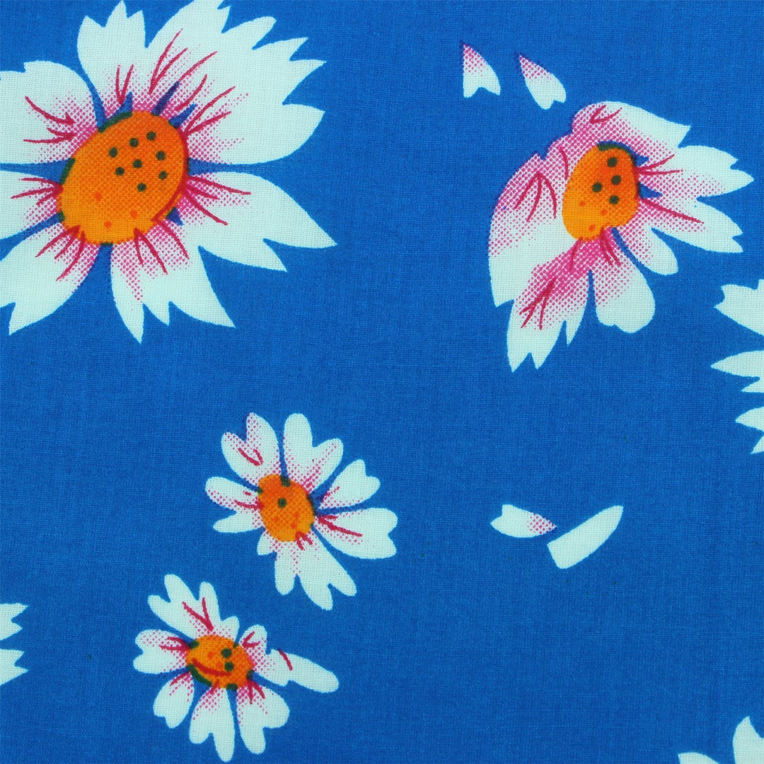 Tailored Fit Short Sleeve Shirt - Sky Daisies