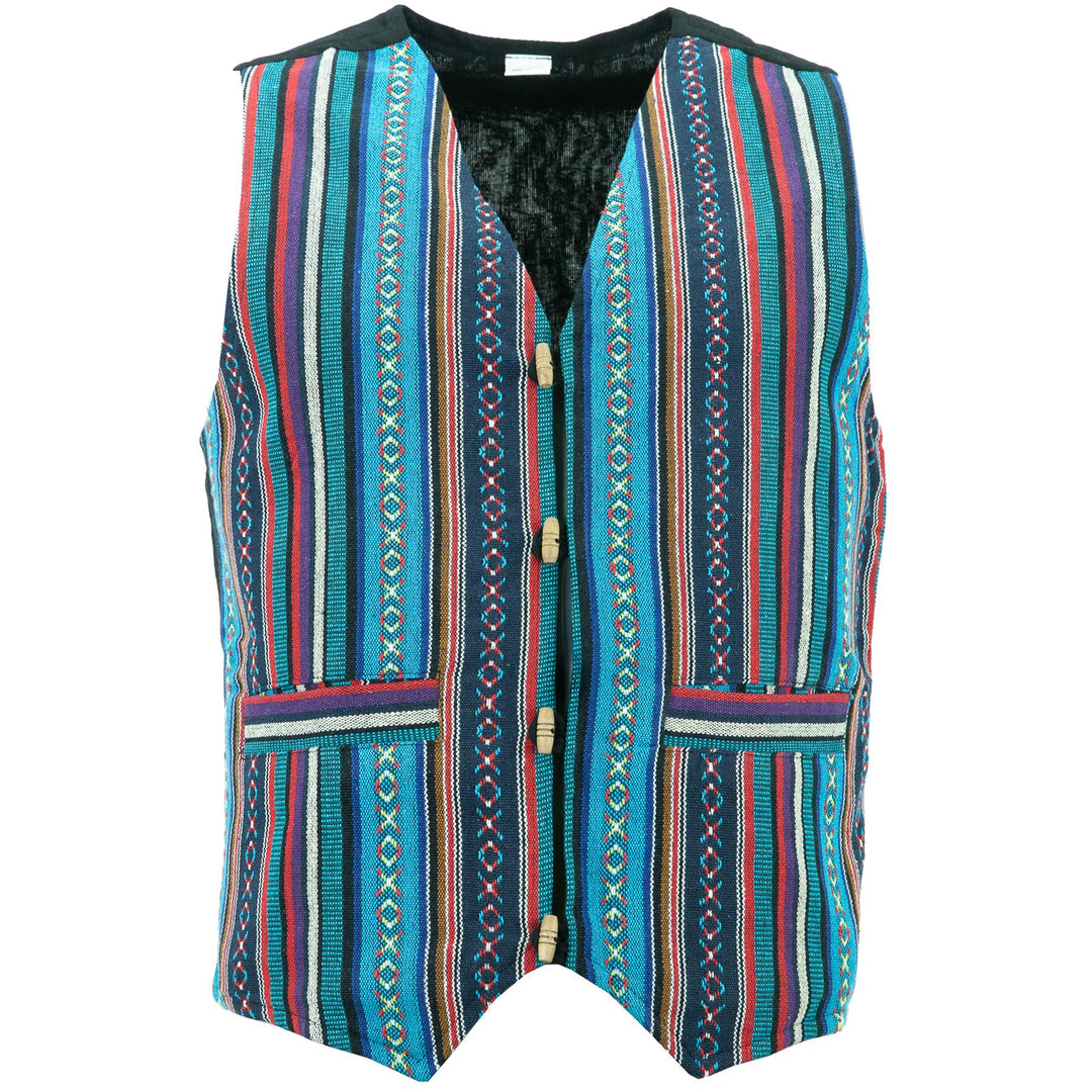 Cotton Canvas Waistcoat - Purple Sky