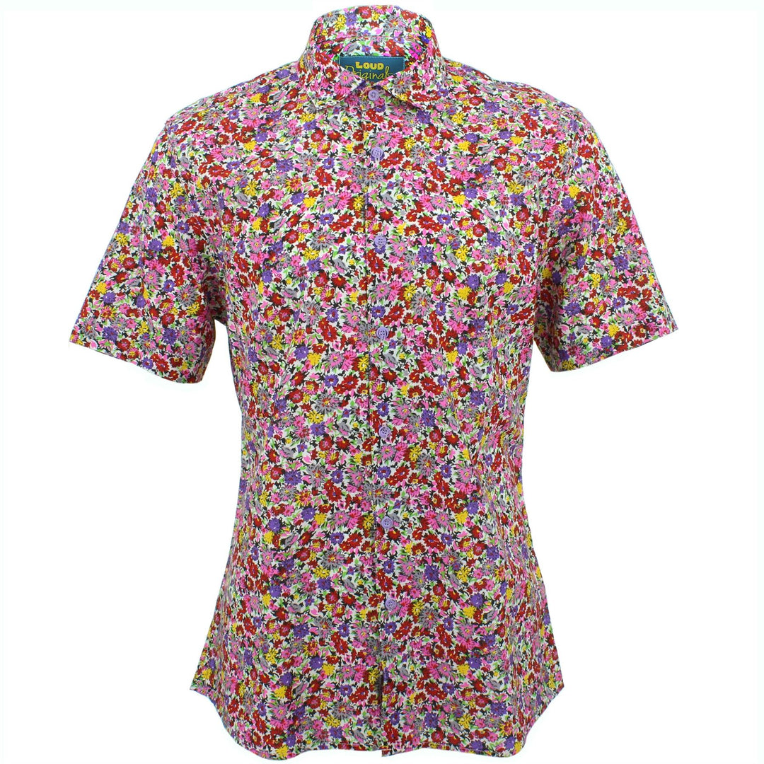 Slim Fit Short Sleeve Shirt - Ditzy Floral