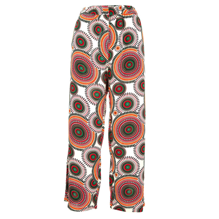 Loose Summer Trousers - Orange Circles