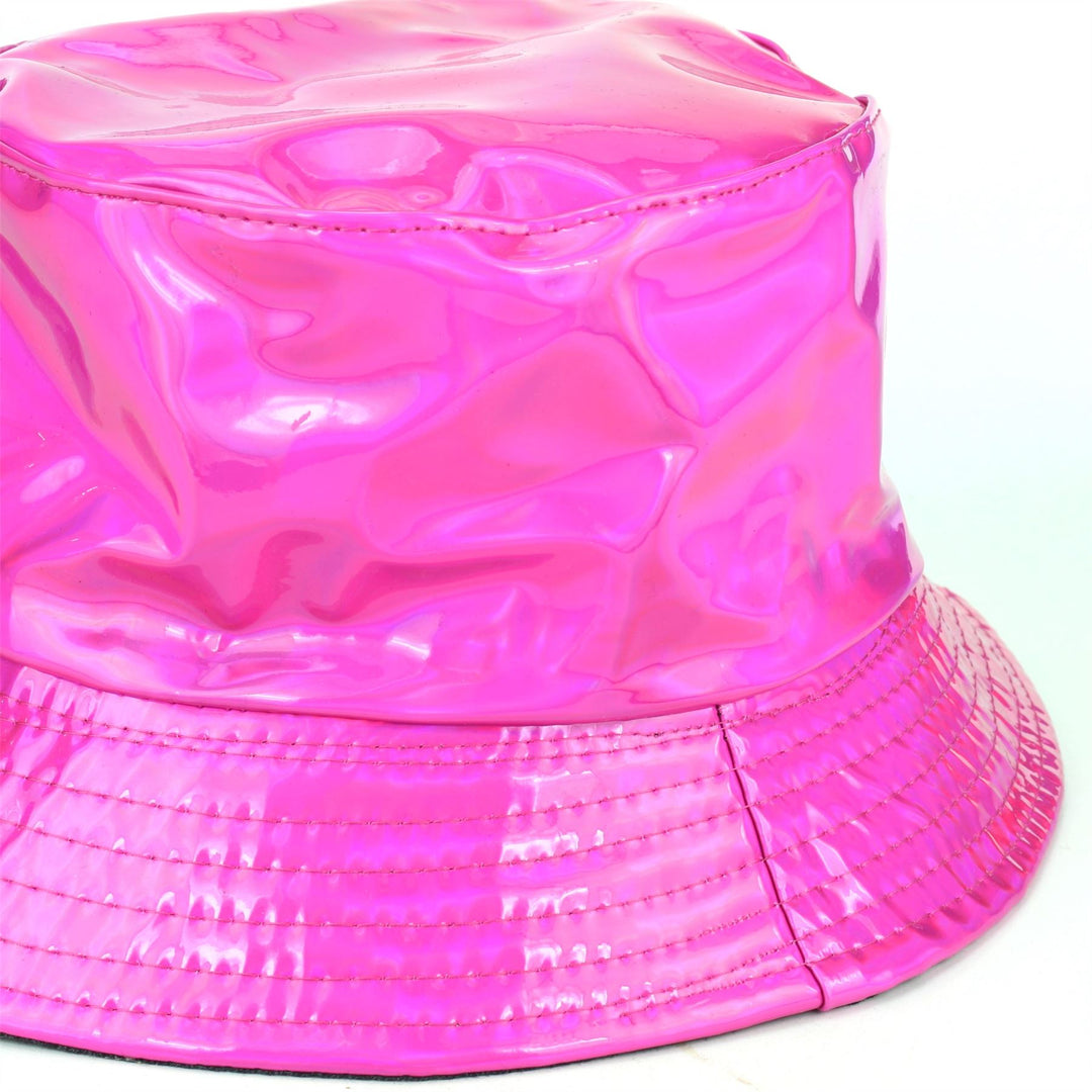 Holographic Bucket Hat - Shiny Fuchsia