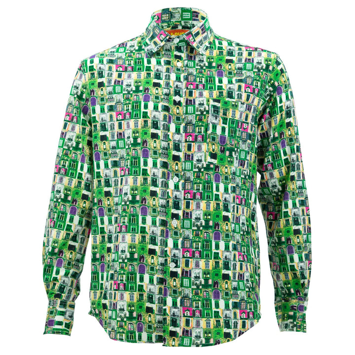 Regular Fit Long Sleeve Shirt - Windows