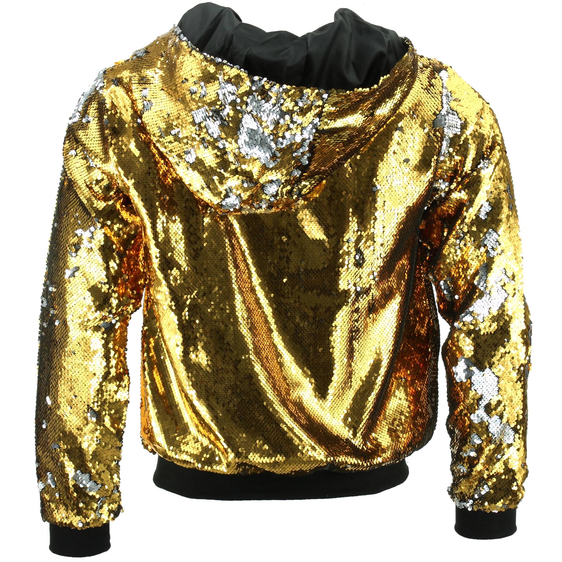 Gold sequin hoodie online