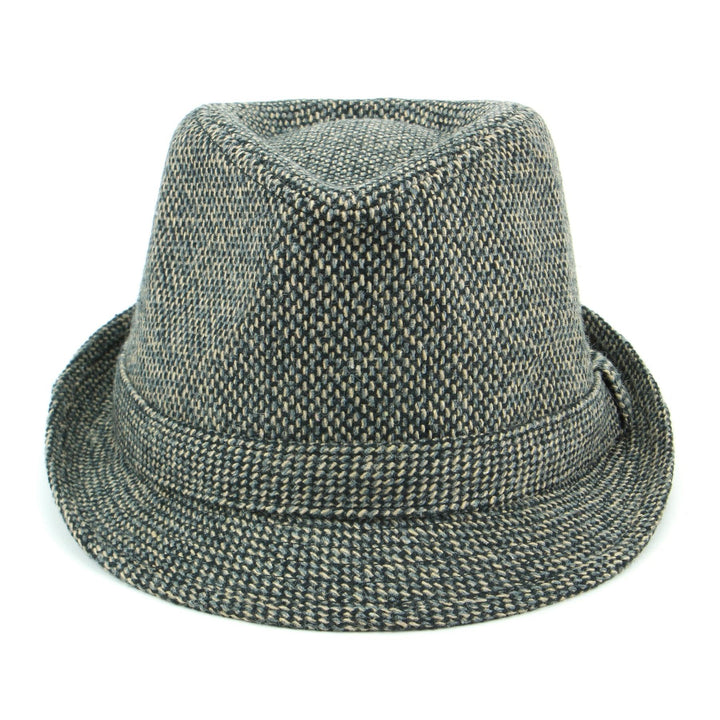 Mixed Grey Waffle Trilby Hat