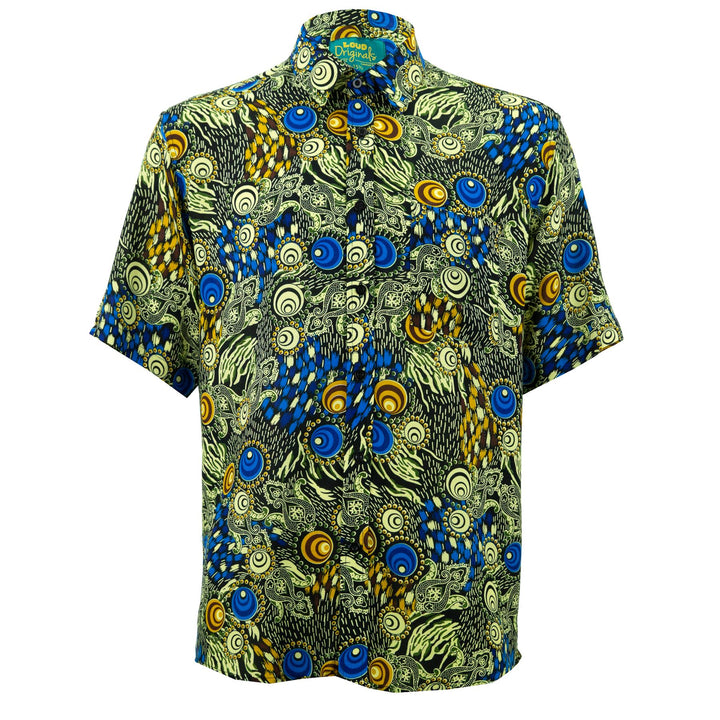 Regular Fit Short Sleeve Shirt - Psychedelic Swirl