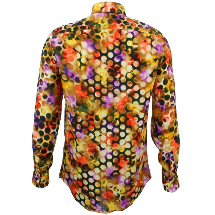 Tailored Fit Long Sleeve Shirt - Nebula Dots