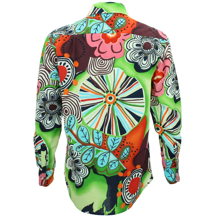 Regular Fit Long Sleeve Shirt - Floral Fairground