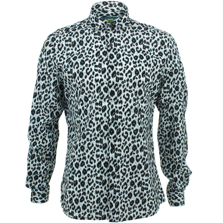 Slim Fit Long Sleeve Shirt - Leopard