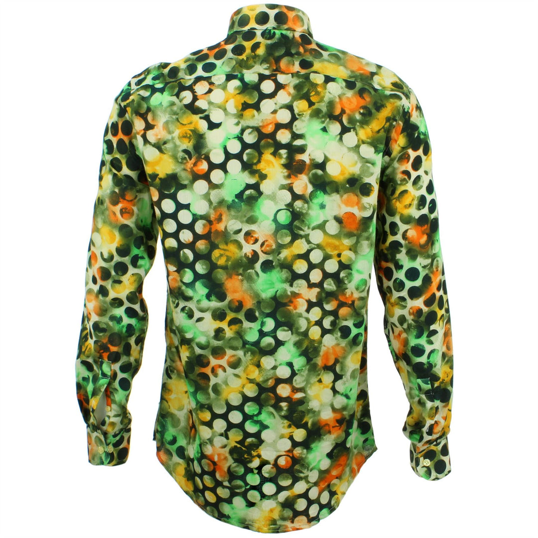 Tailored Fit Long Sleeve Shirt - Nebula Dots