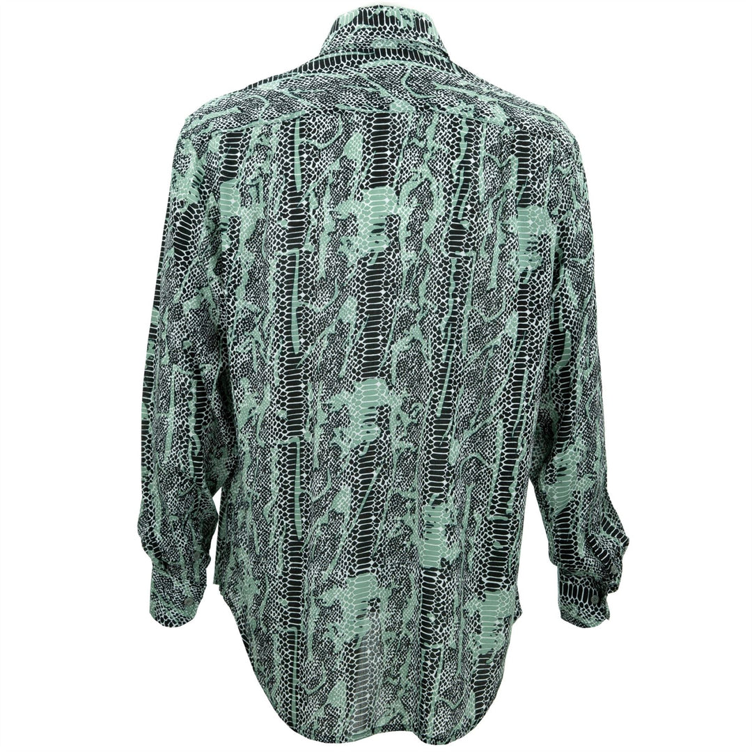 Regular Fit Long Sleeve Shirt - Snakeskin