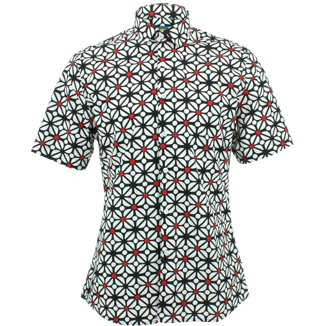 Slim Fit Short Sleeve Shirt - Red Dot Fret