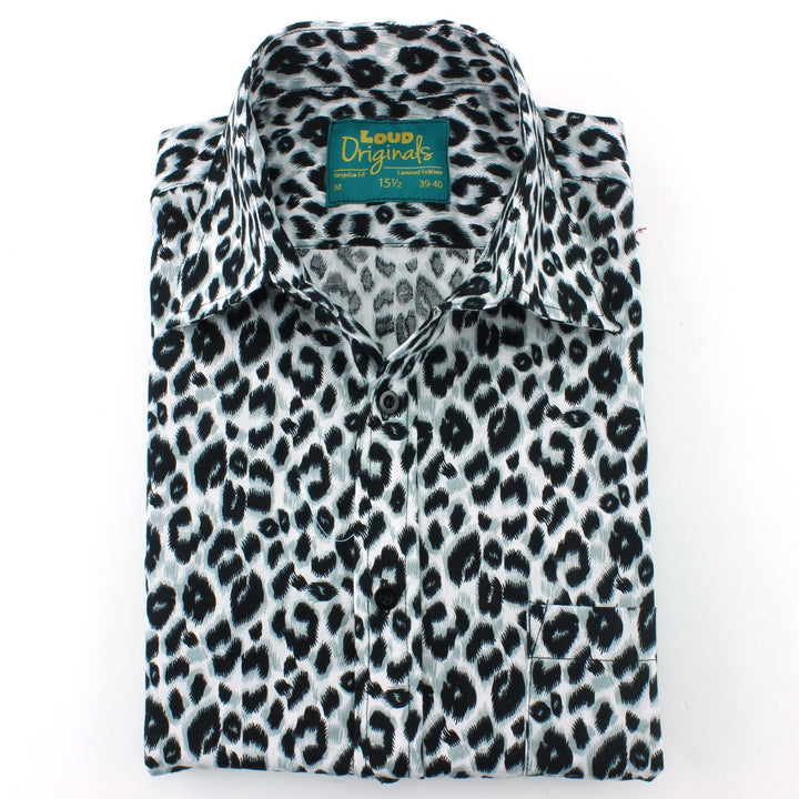 Slim Fit Long Sleeve Shirt - Leopard