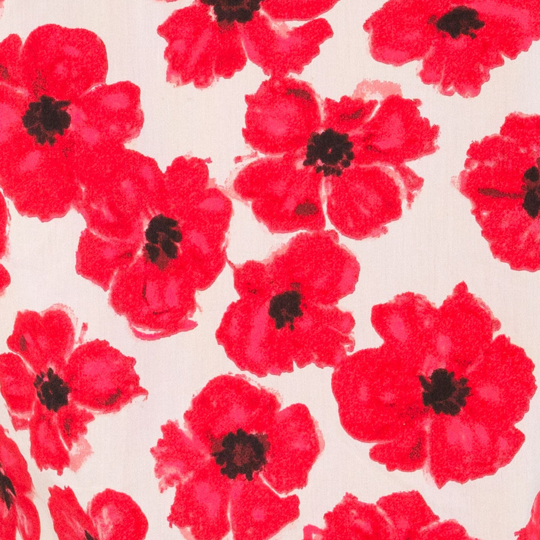 Regular Fit Short Sleeve Shirt - Poppies