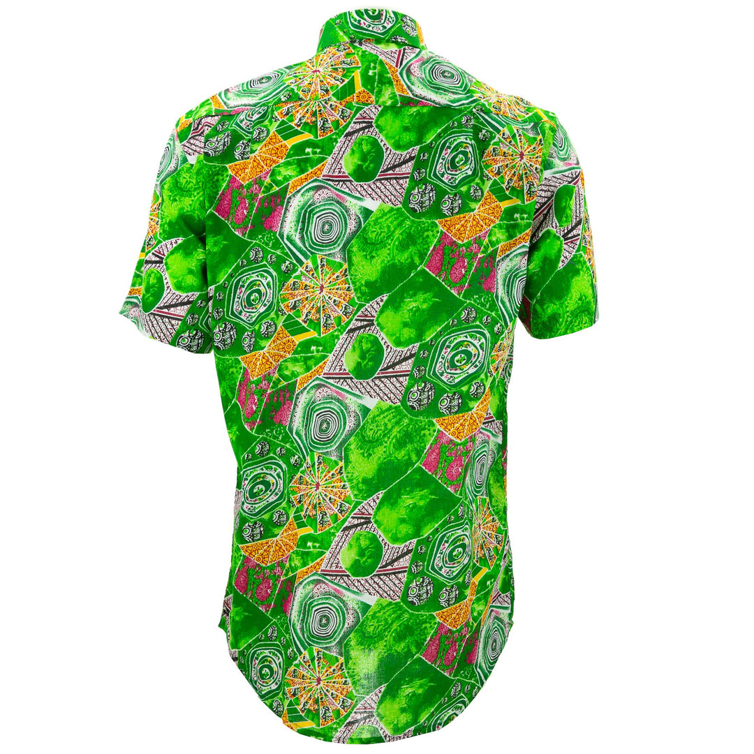 Regular Fit Short Sleeve Shirt - Spiral Plains