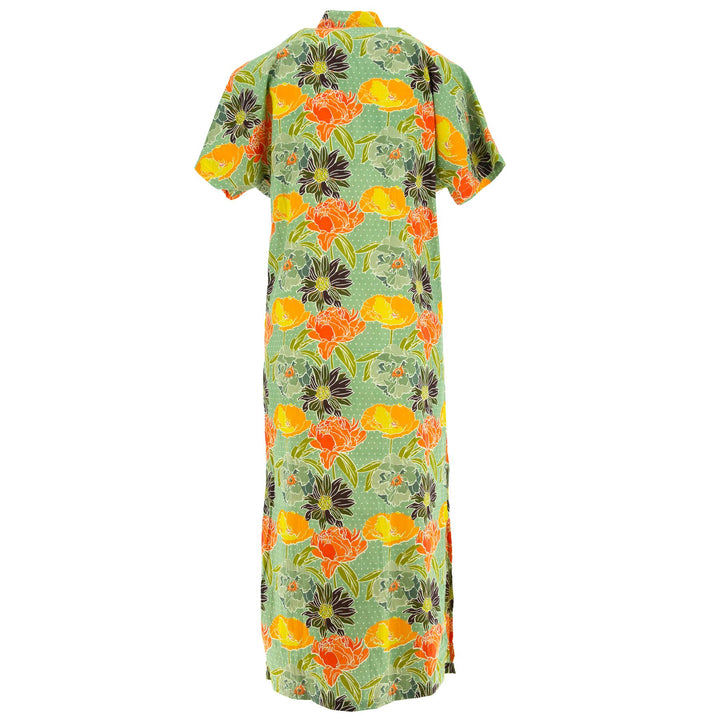 Mandarin Maxi Dress - Retro Floral