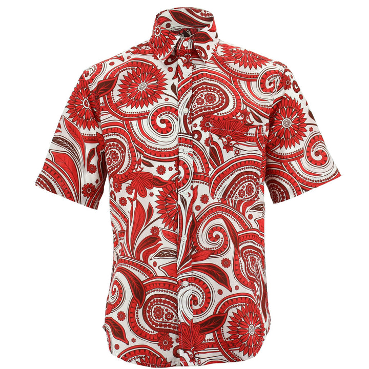 Regular Fit Short Sleeve Shirt - Giant Paisley