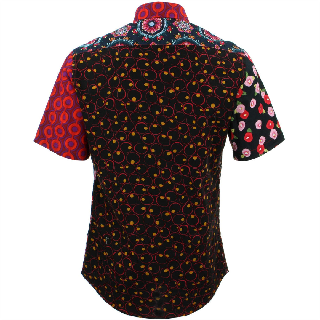 Slim Fit Short Sleeve Shirt - Random Mixed Panel