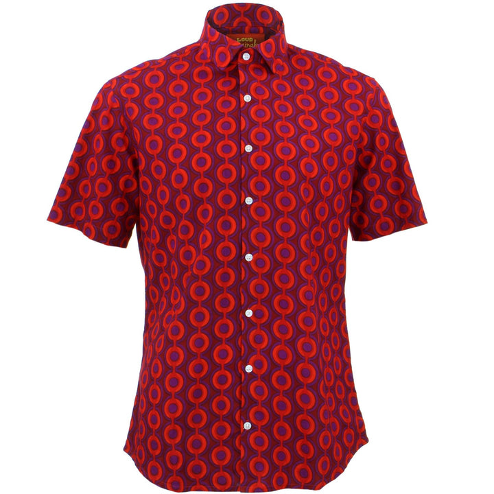 Tailored Fit Short Sleeve Shirt - Dot Chain