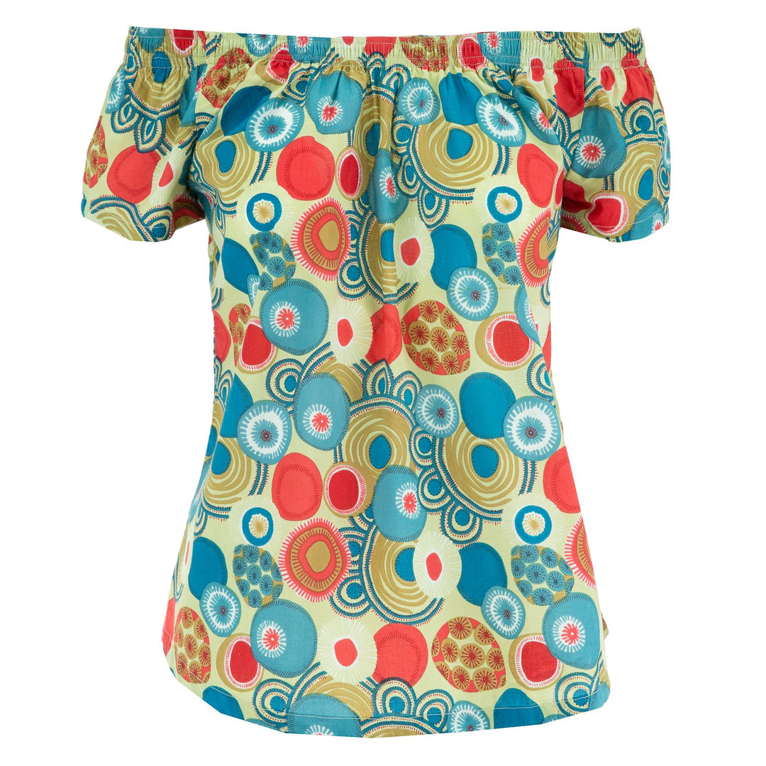 Off The Shoulder Summer Top - Magic Garden