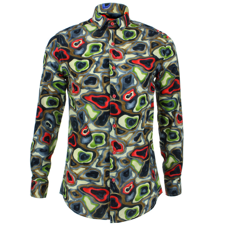 Tailored Fit Long Sleeve Shirt - Rave Camouflage