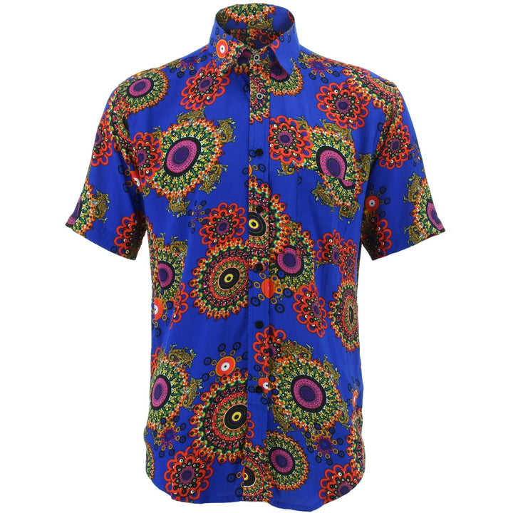 Regular Fit Short Sleeve Shirt - Fractal Suzani