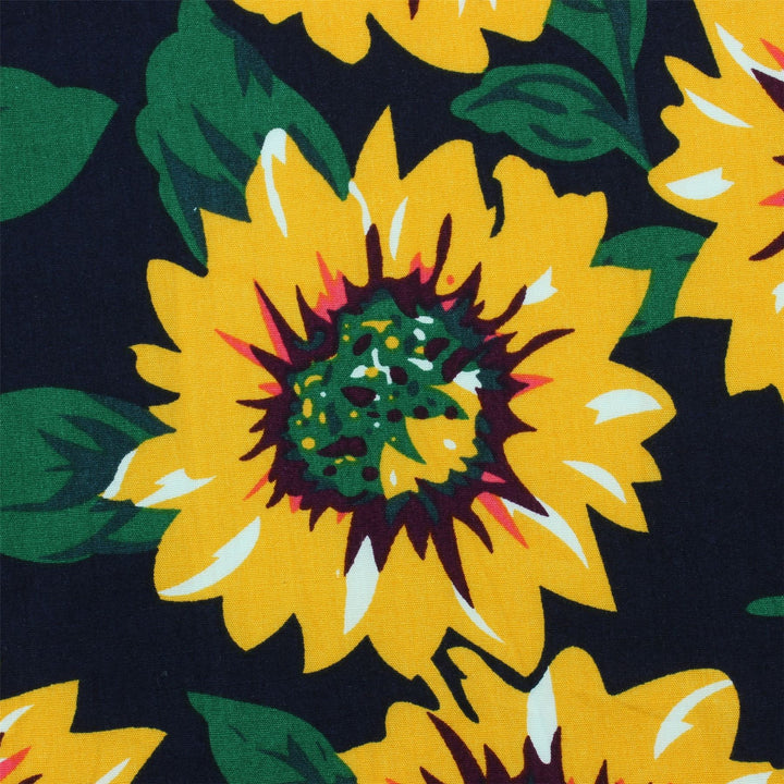 Regular Fit Short Sleeve Shirt - Sunflowers