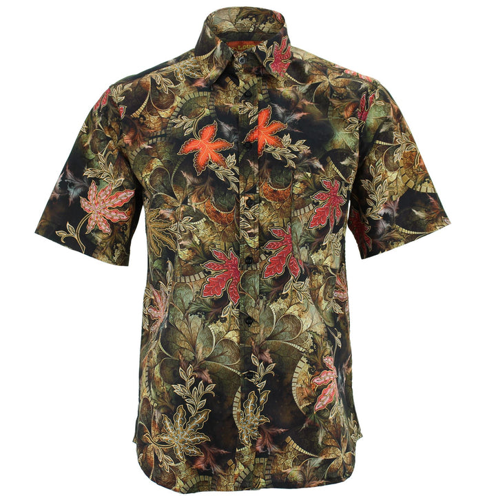 Regular Fit Short Sleeve Shirt - Vines