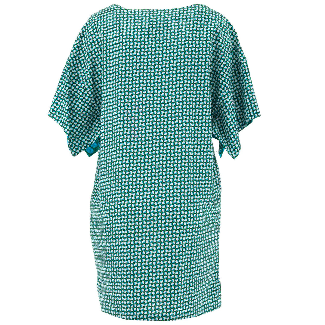 Modern Kimono Pocket Dress - Green Eclipse