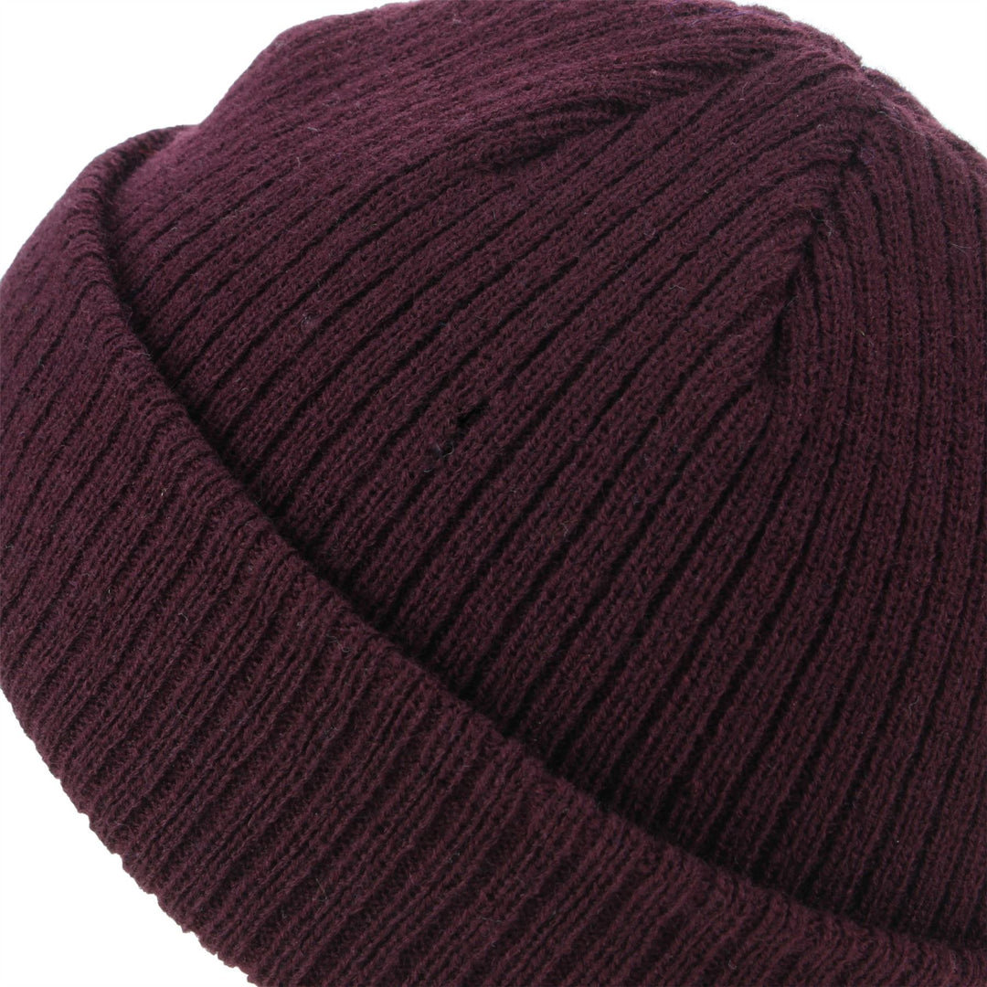 Mini Fisherman's Beanie Hat - Maroon