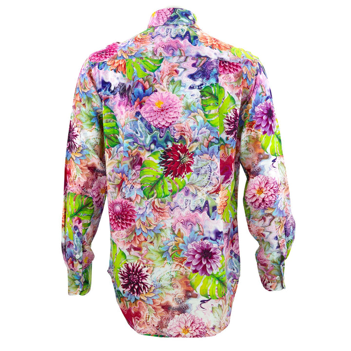 Regular Fit Long Sleeve Shirt - Tropical Bloom