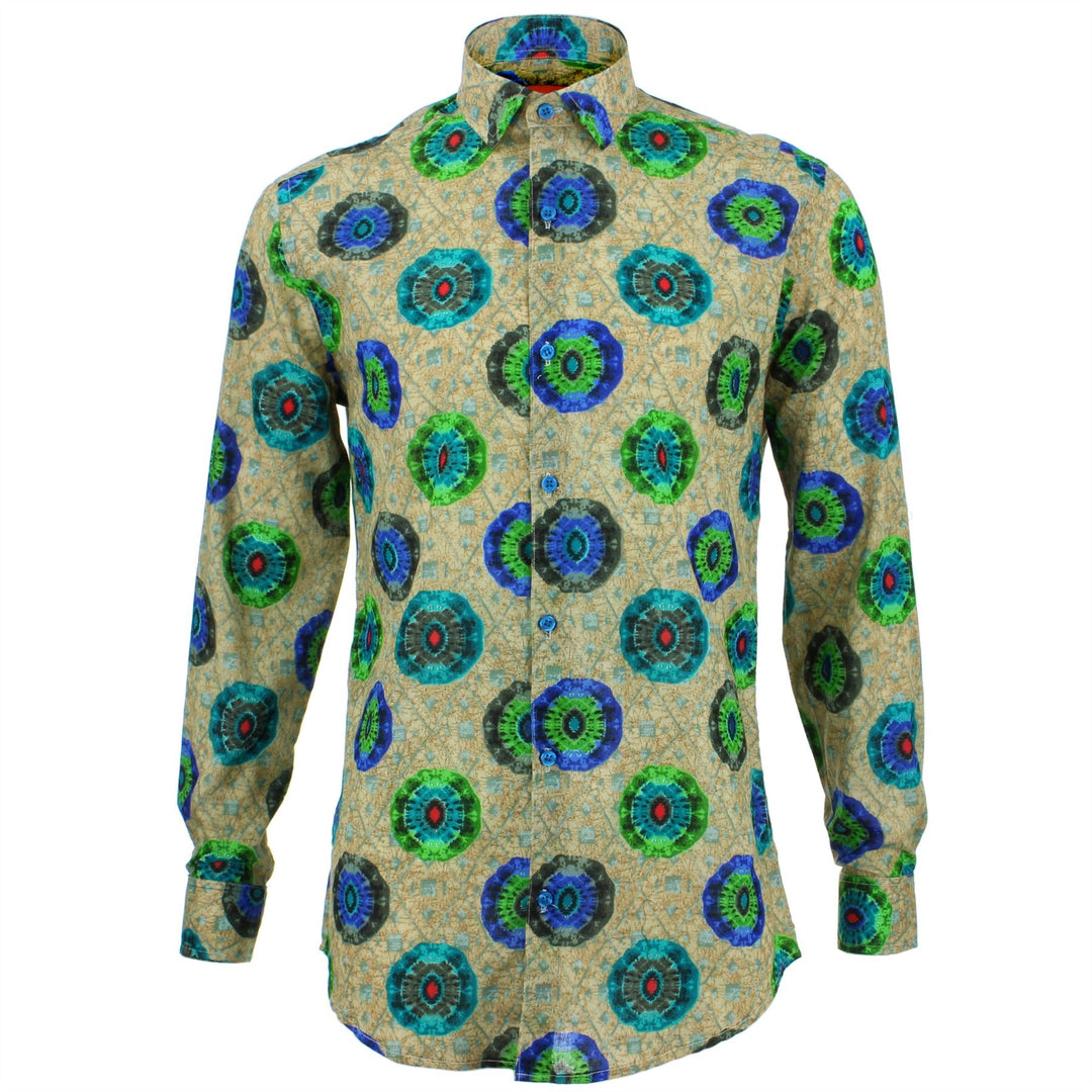 Slim Fit Long Sleeve Shirt - The Eye of the Kaleidoscope