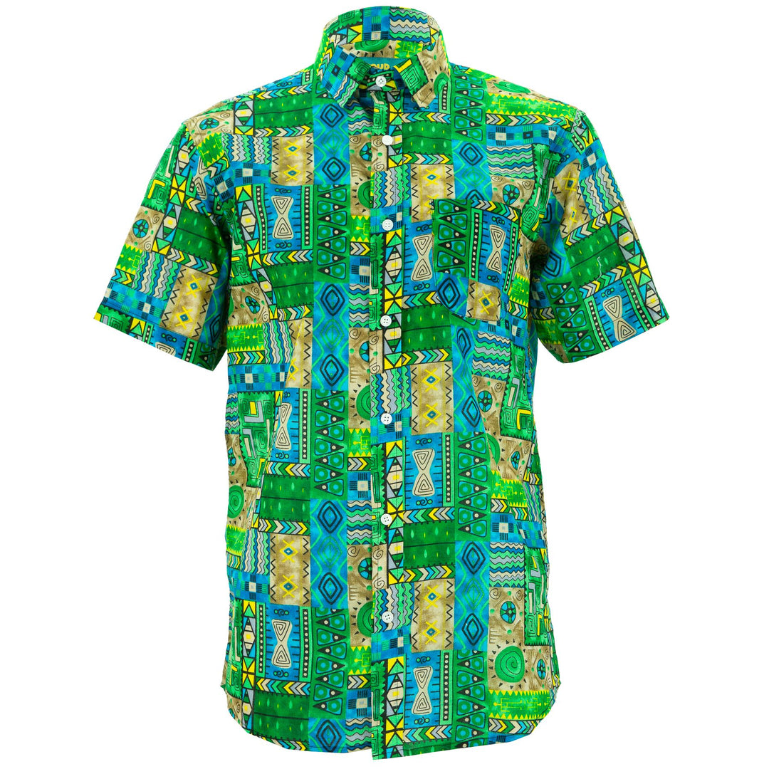 Regular Fit Short Sleeve Shirt - Aztec