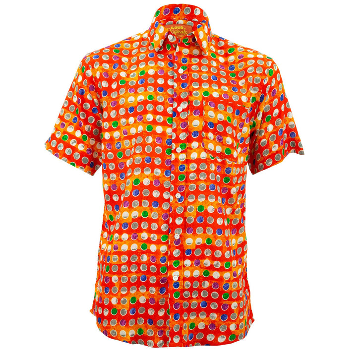 Regular Fit Short Sleeve Shirt - Spotty