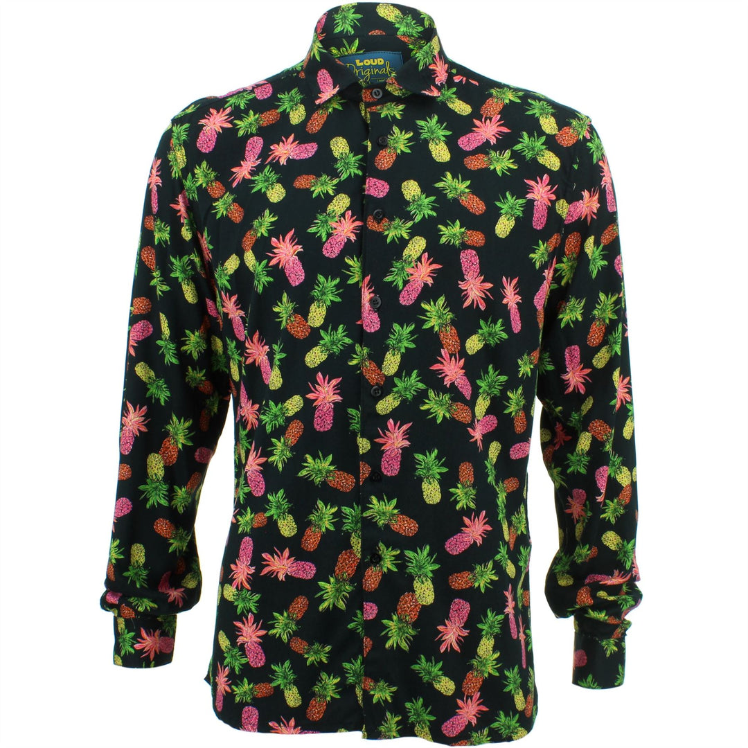 Slim Fit Long Sleeve Shirt - Pineapples