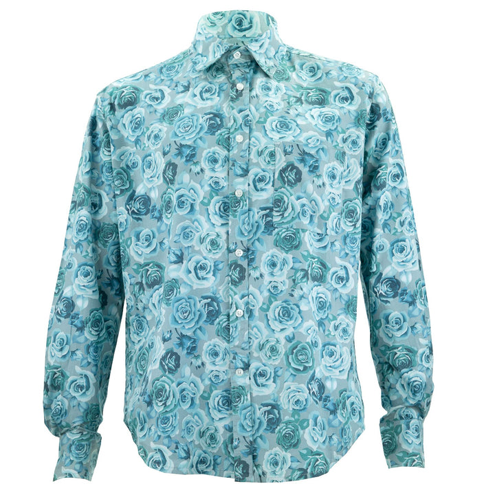 Regular Fit Long Sleeve Shirt - Roses